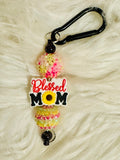 Blessed mom Keychain