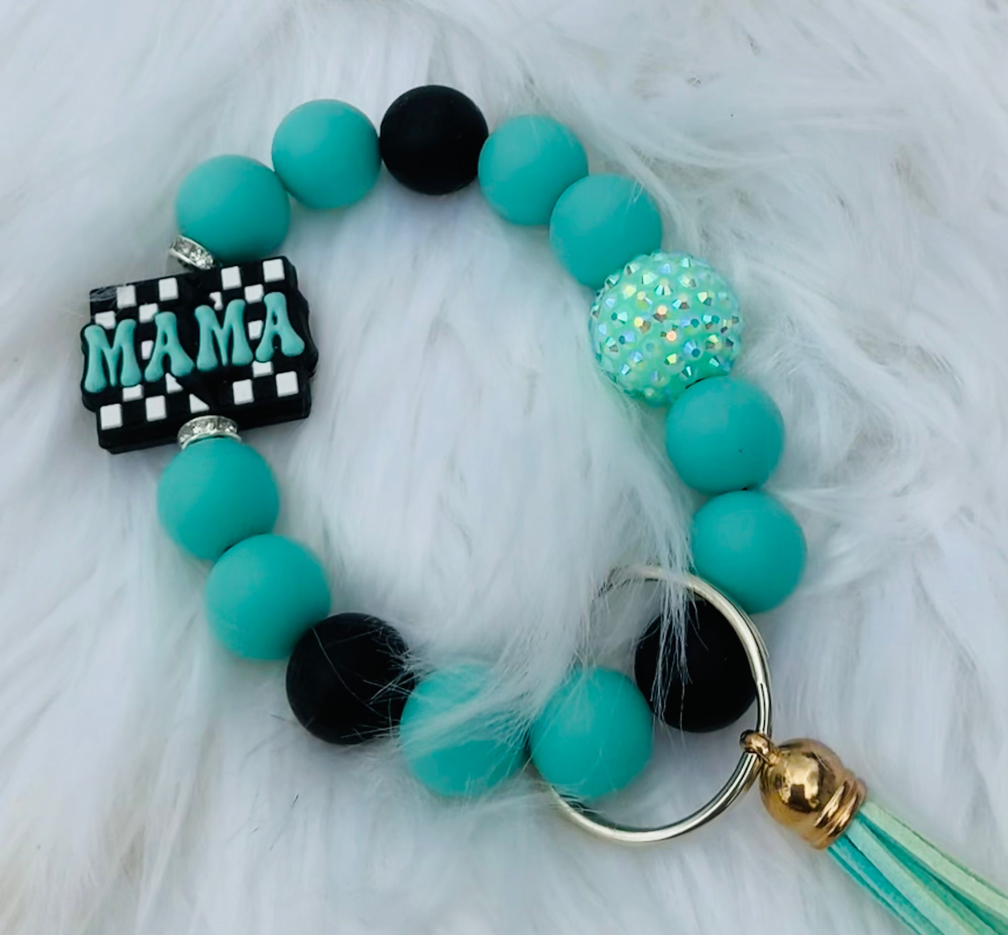 Mama Blue Wristlet