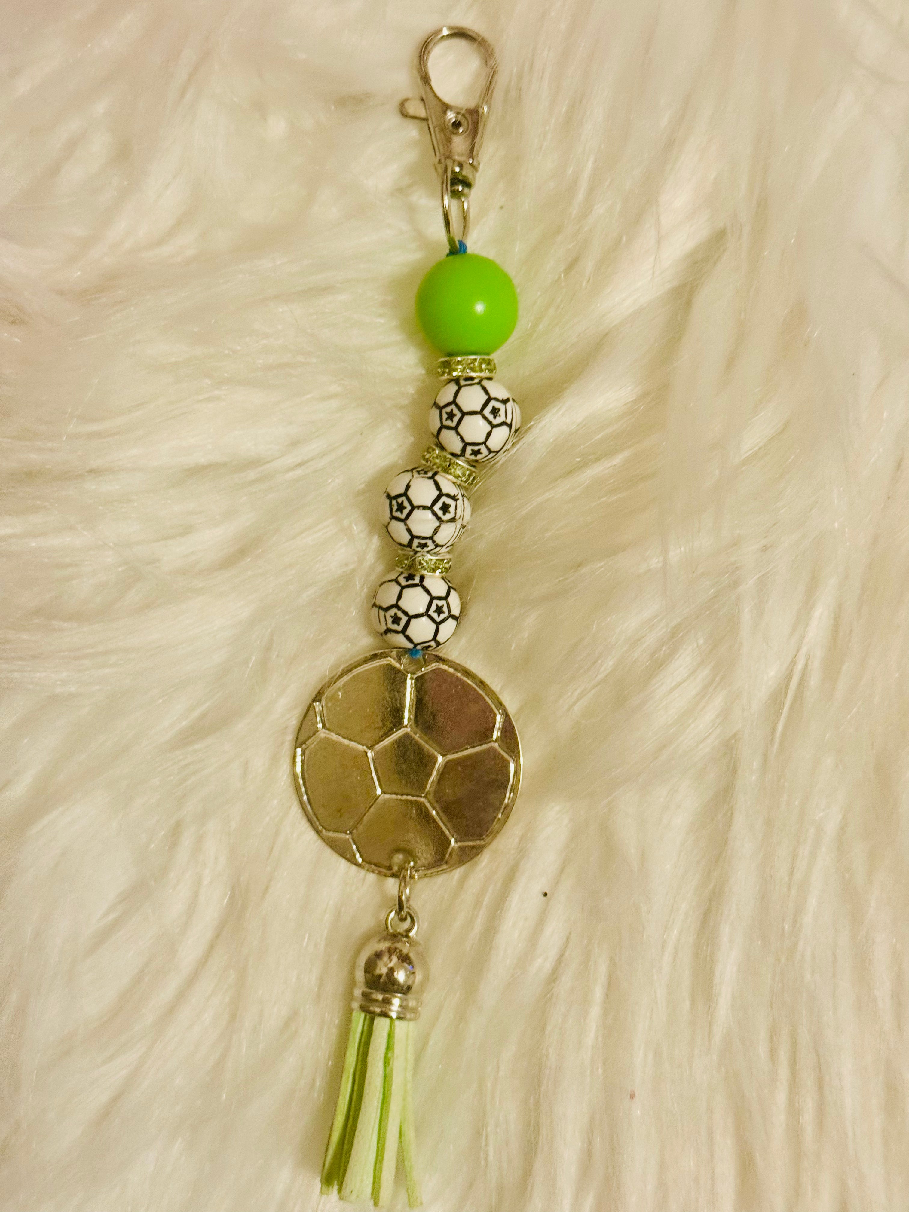 Soccer bag charm Keychain