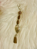 Football bag charm Keychain