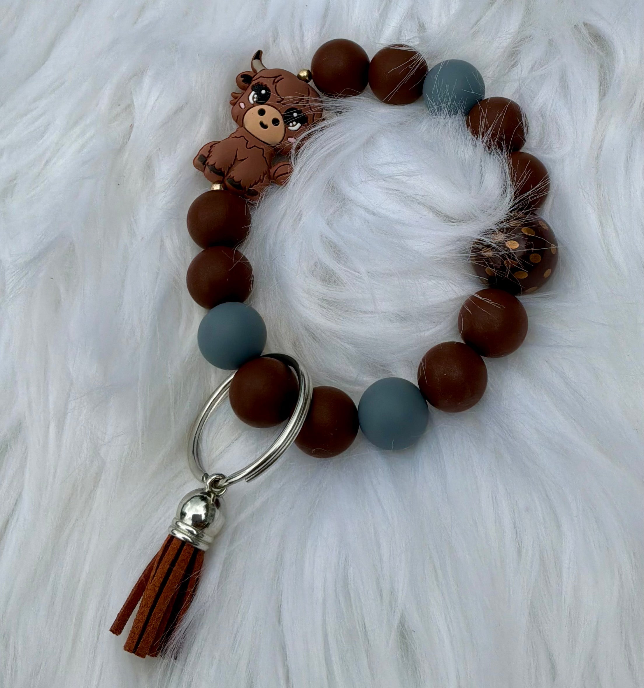 Brown Cow Wristlet