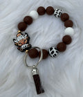 Cow in beanie Wristlet