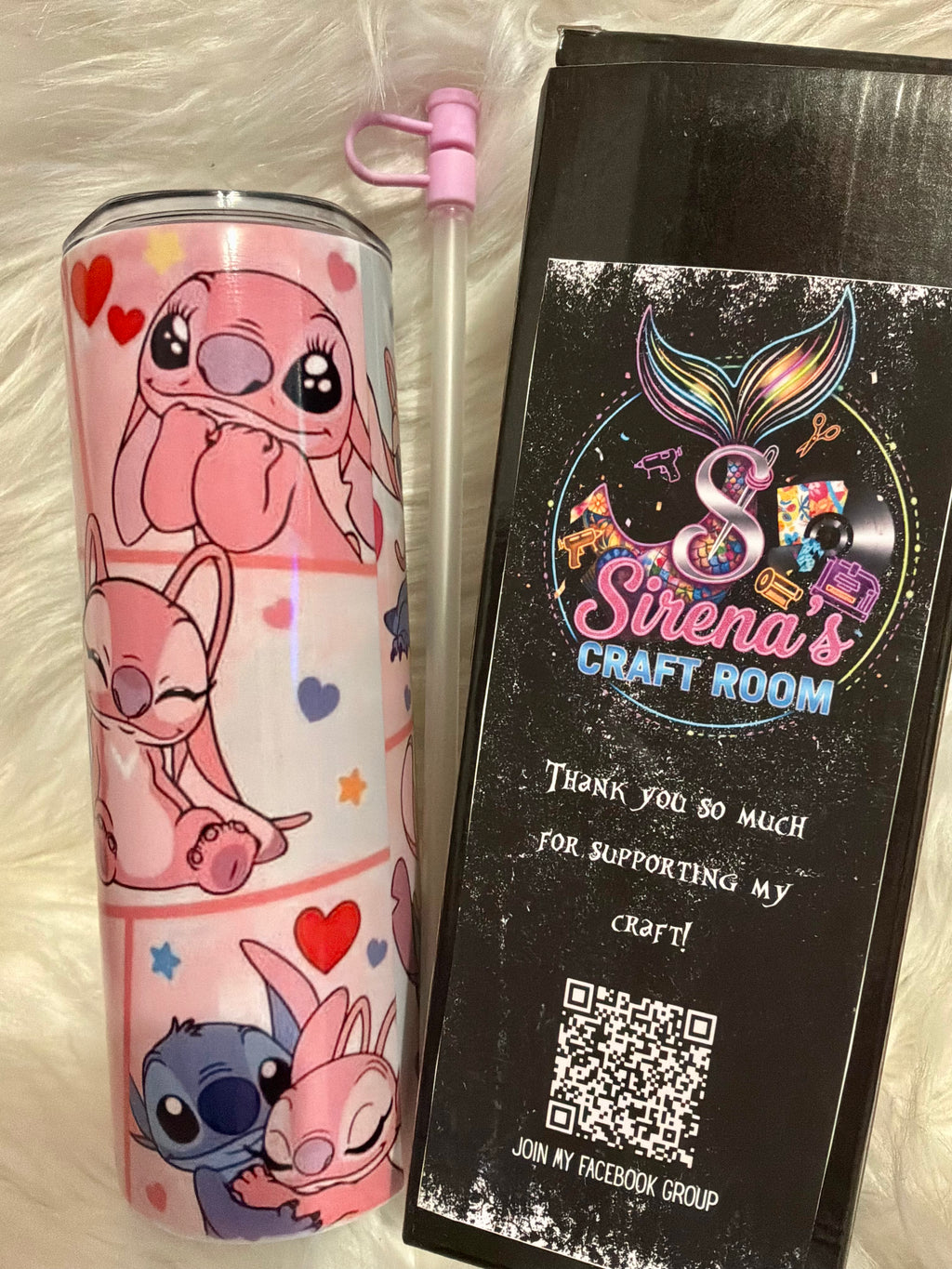 20oz Tumbler- stitch & angel