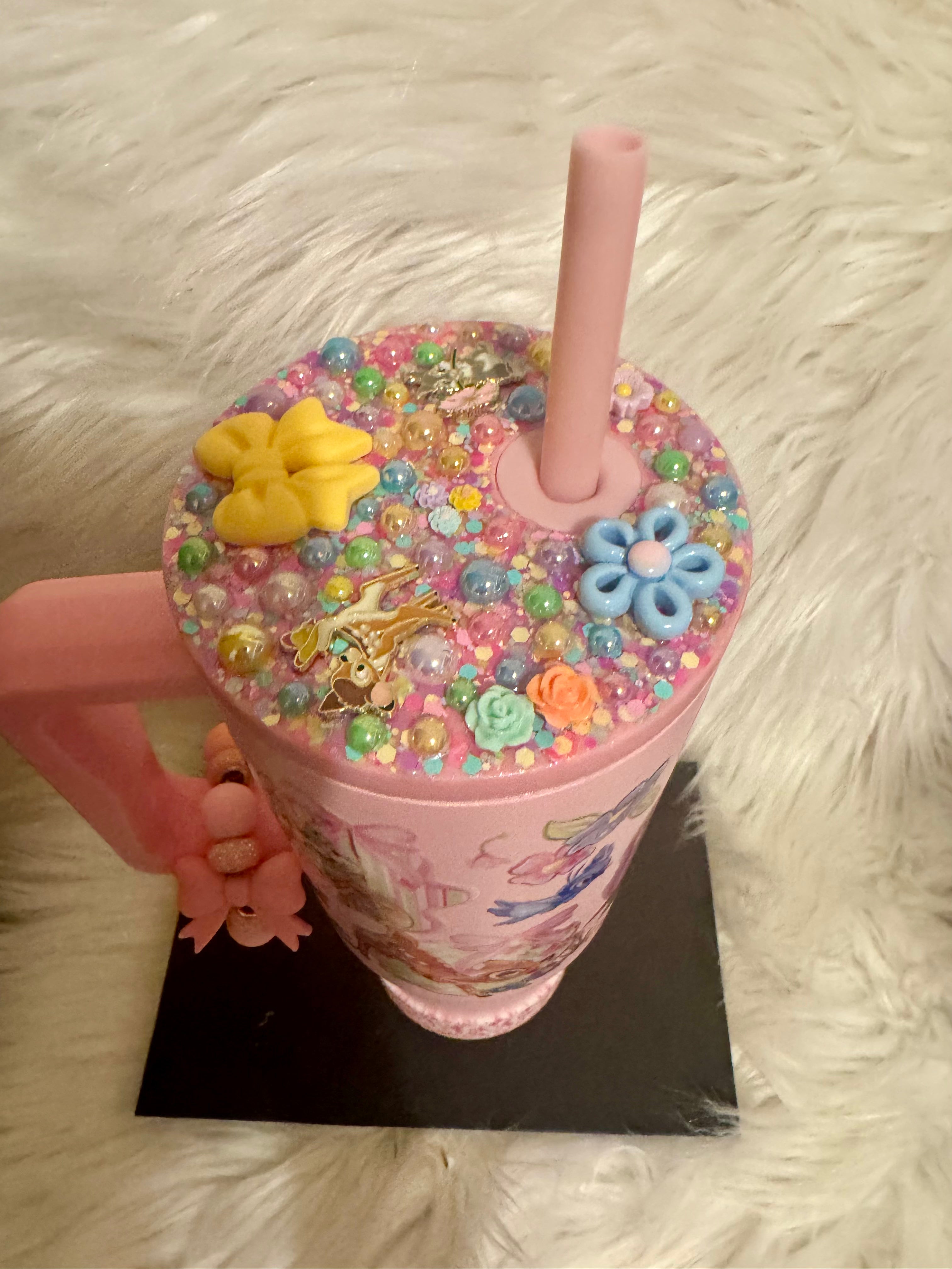 40oz Bambi Tumbler bedazzled