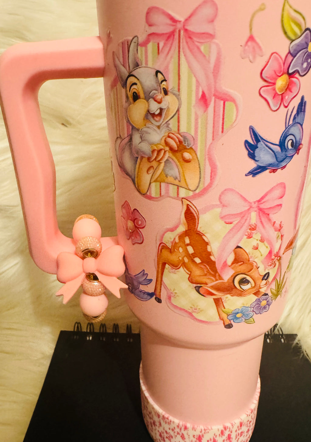 40oz Bambi Tumbler bedazzled