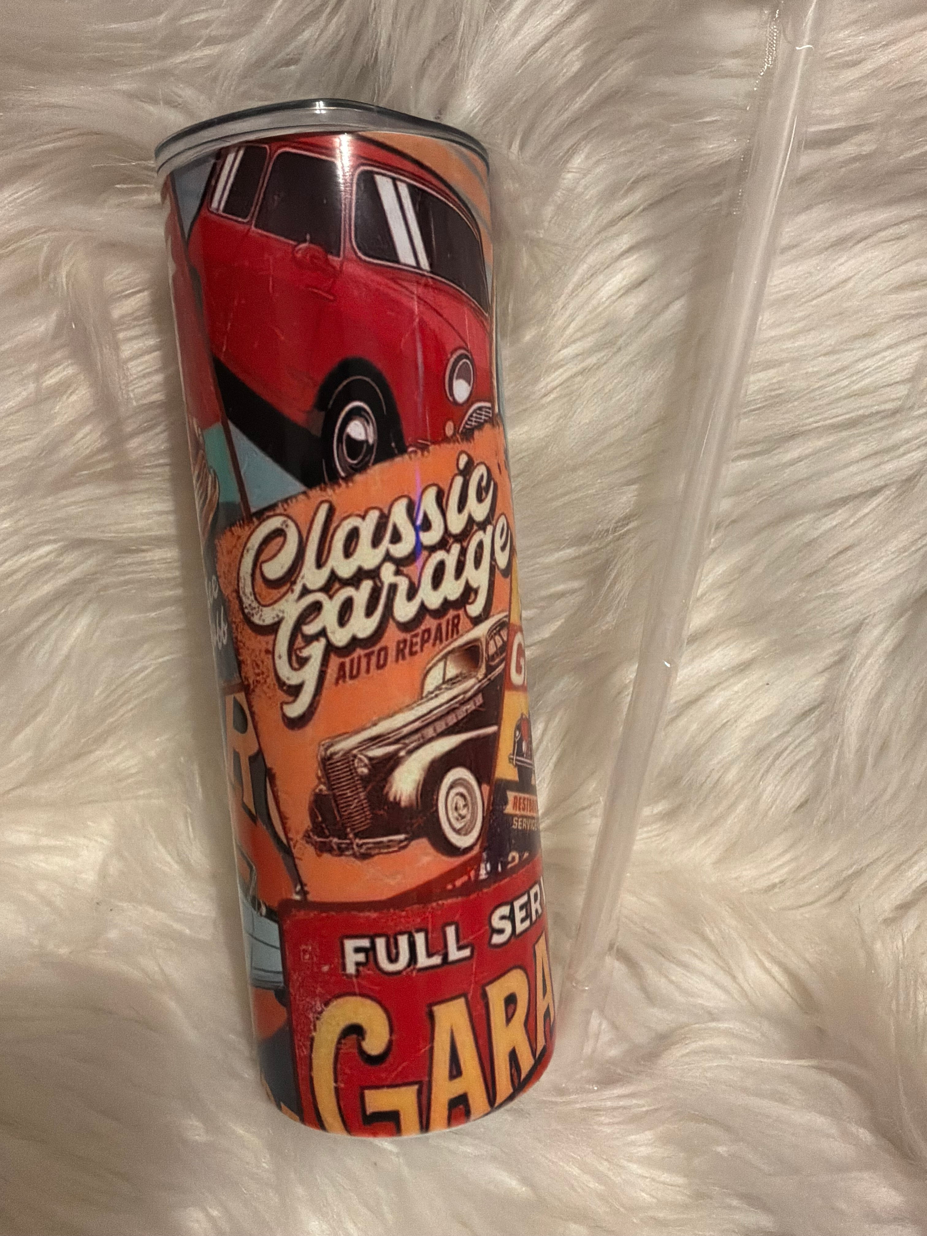 20oz Tumbler- Classic Cars