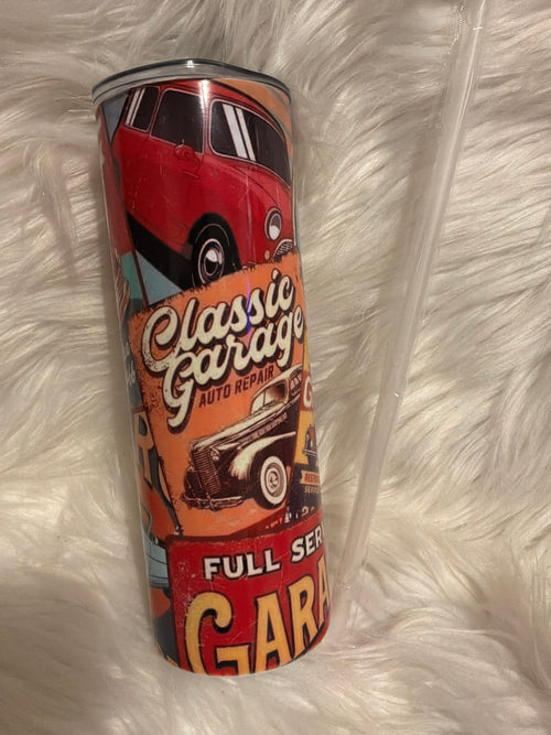 20oz Tumbler- Classic Cars