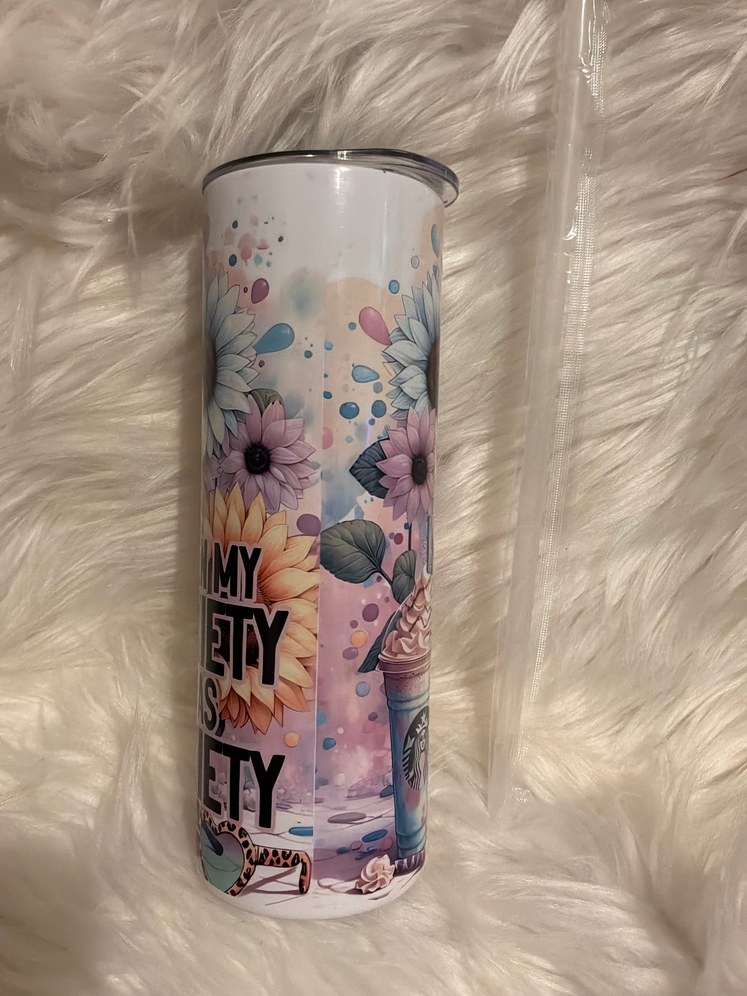 20oz Tumbler- Anxious Cow