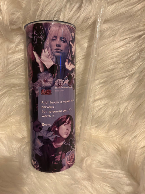 20oz Tumbler- Billie Ellish