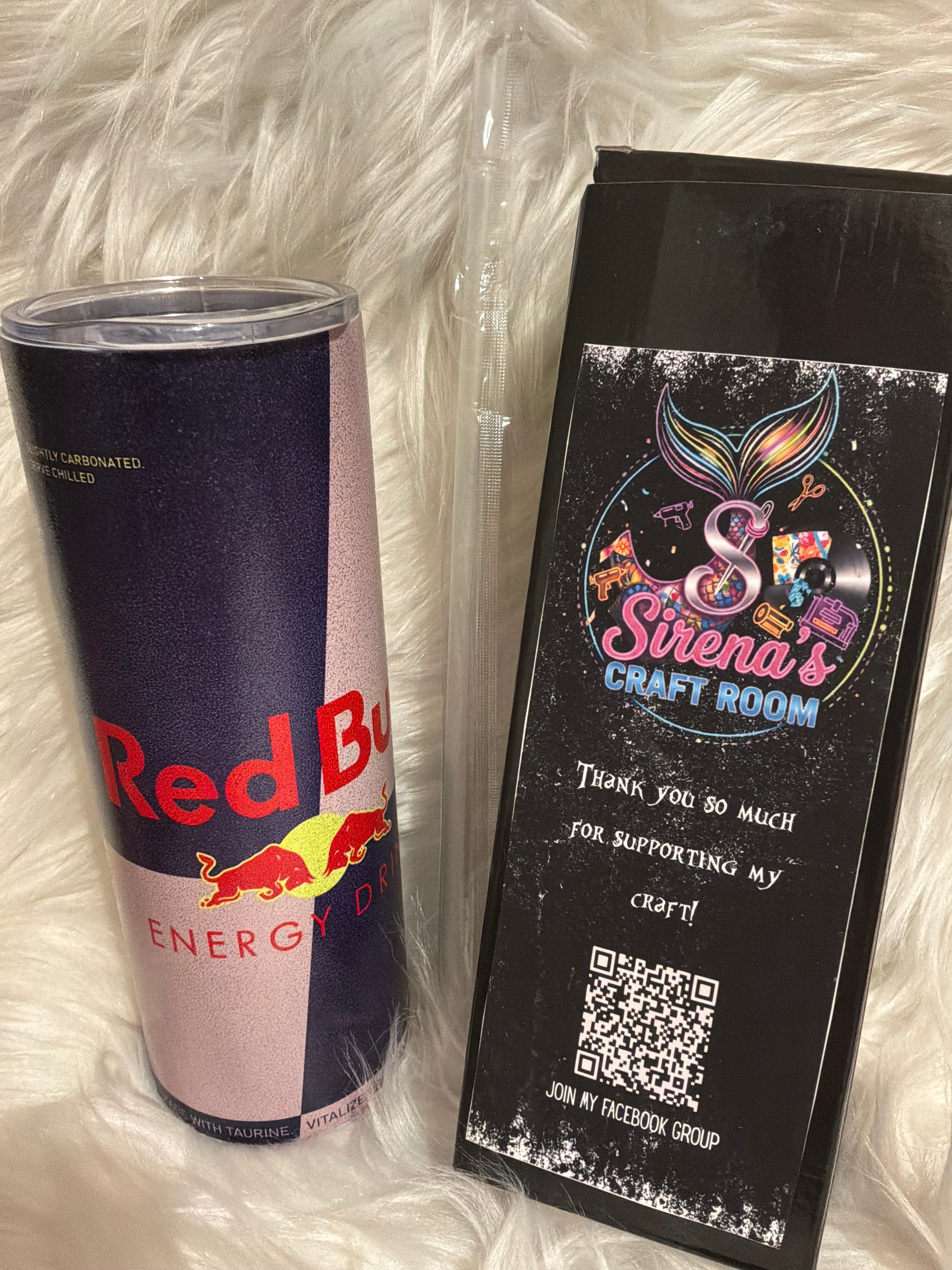 20oz Tumbler- Red Bull shimmer