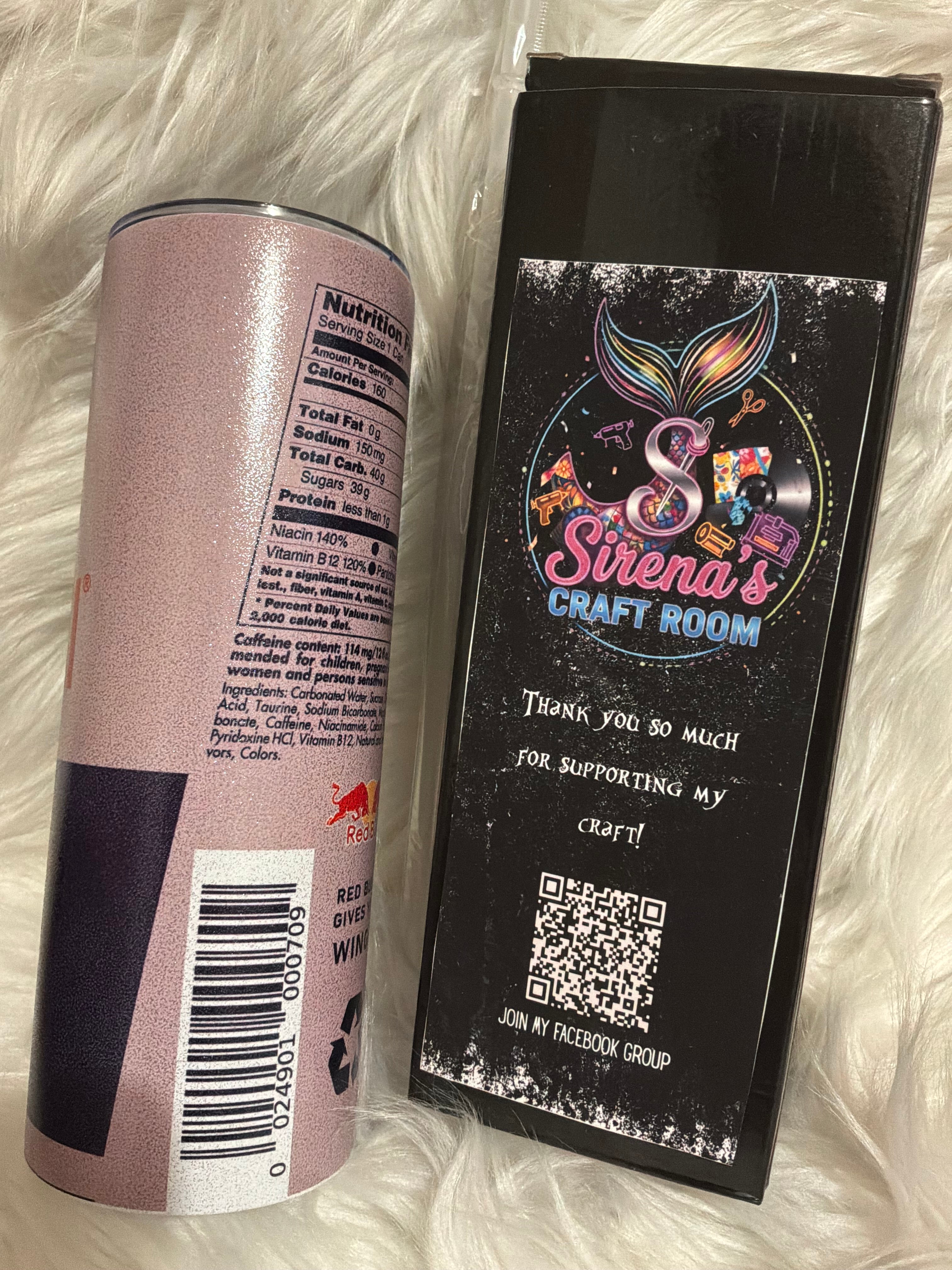 20oz Tumbler- Red Bull shimmer