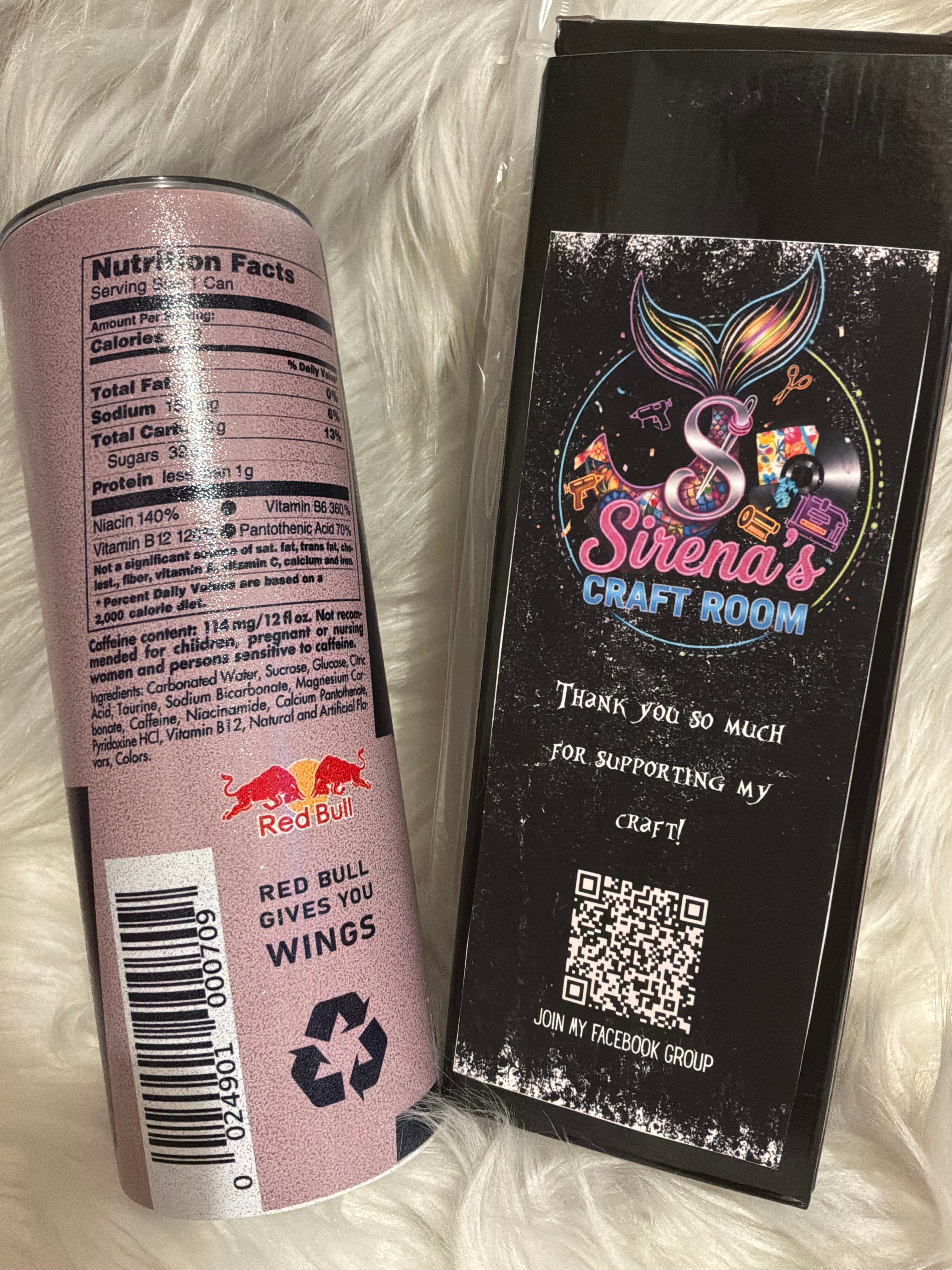 20oz Tumbler- Red Bull shimmer