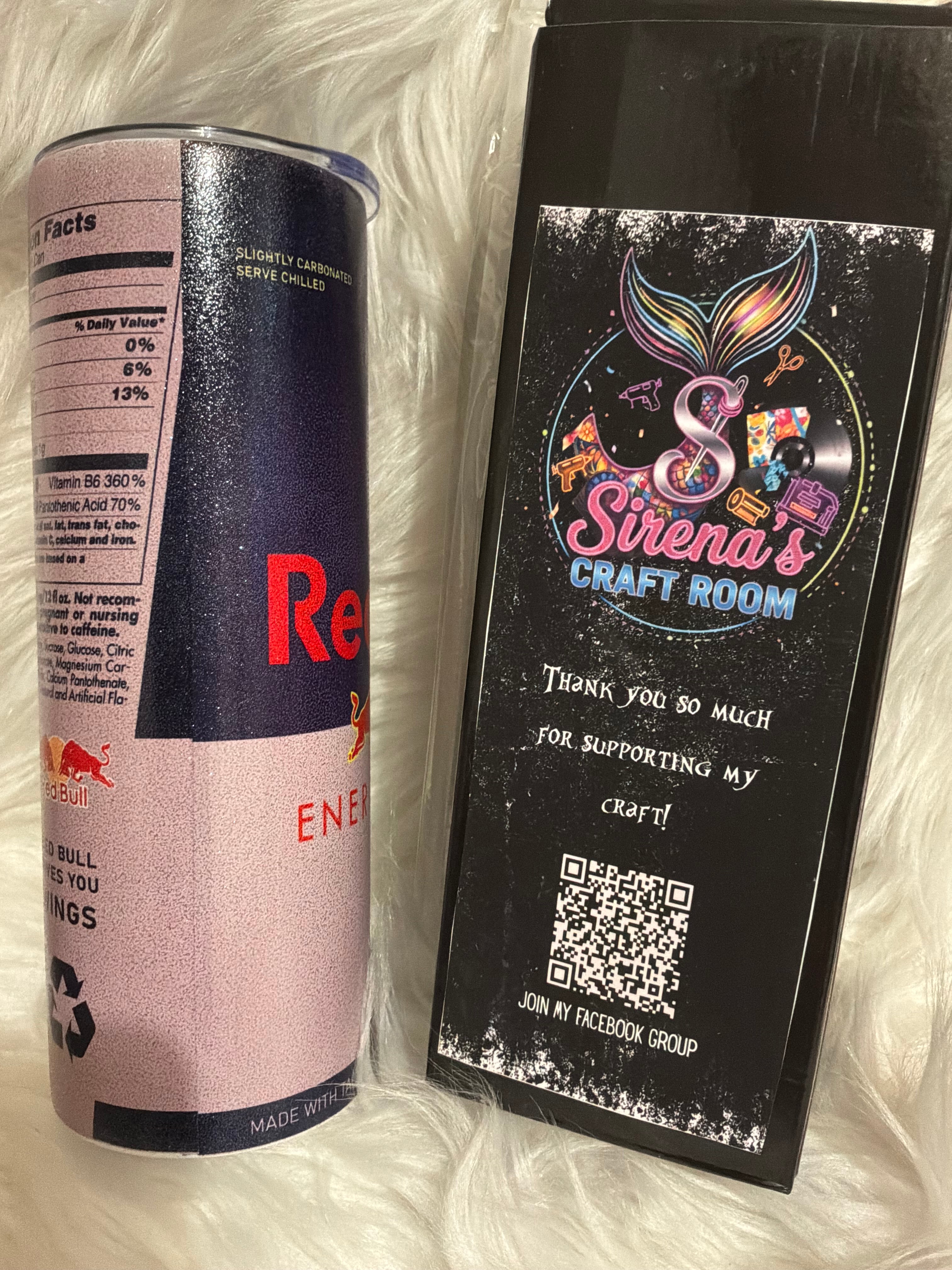 20oz Tumbler- Red Bull shimmer