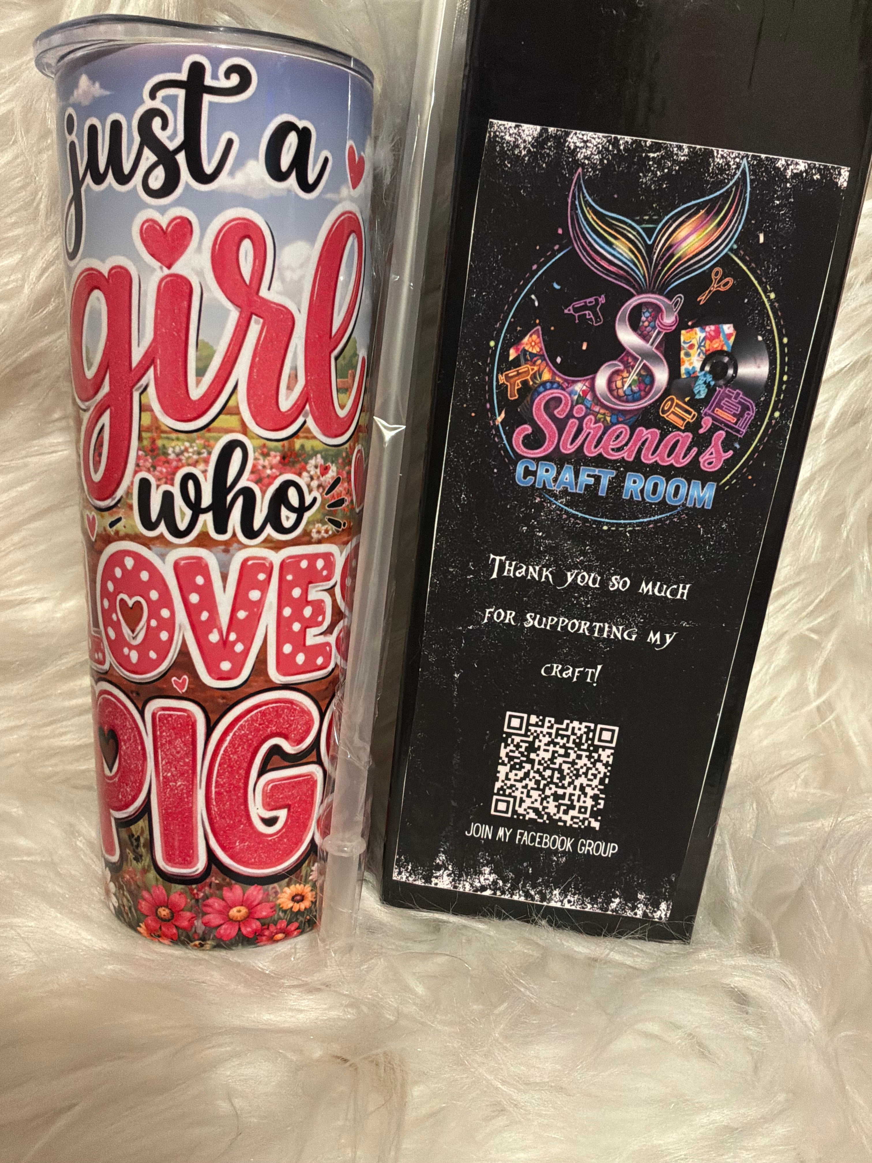 20oz Tumbler- Just A girl Who Loves Pigs