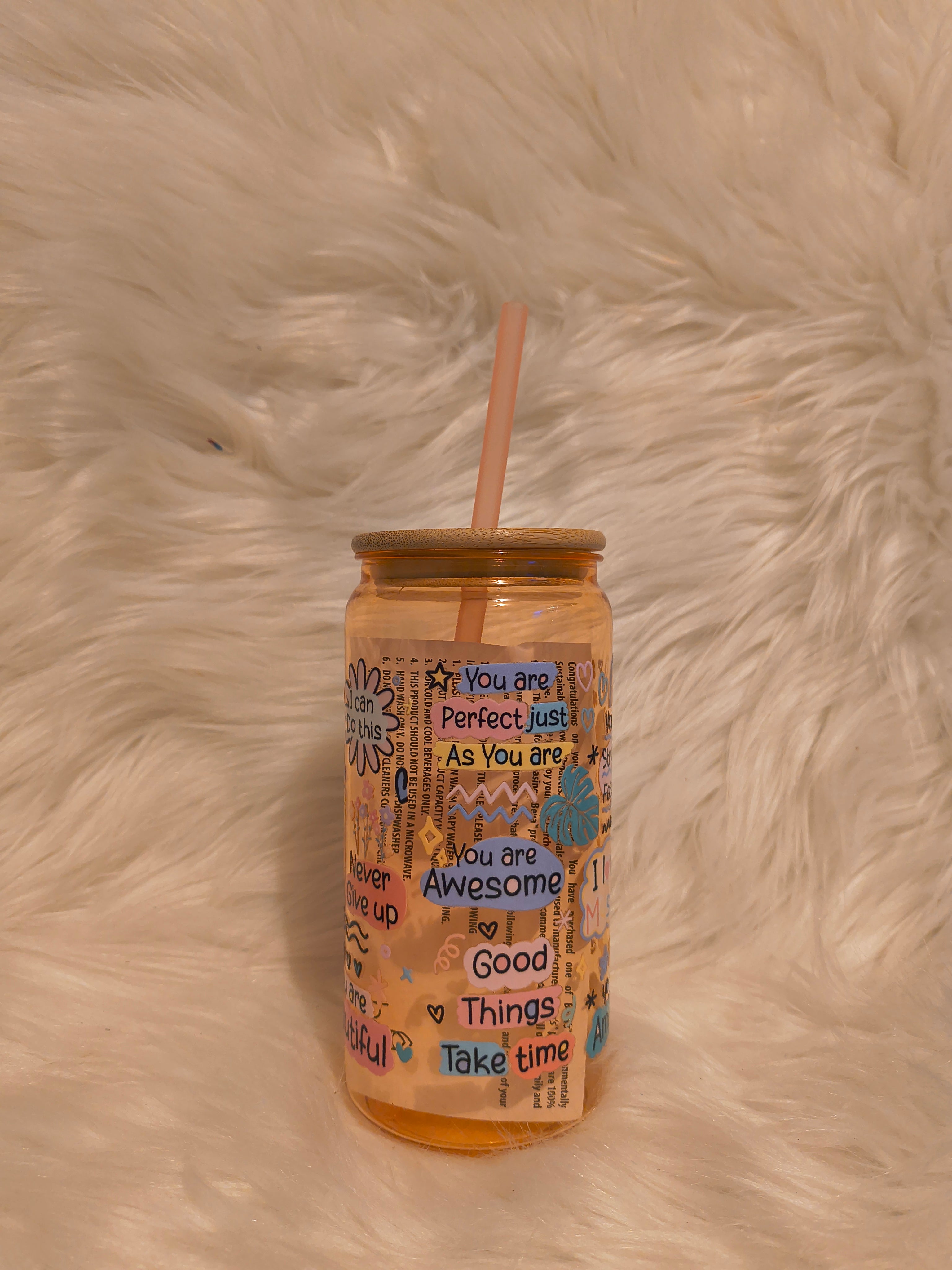 Cup of Positivity- PLASTIC 21oz