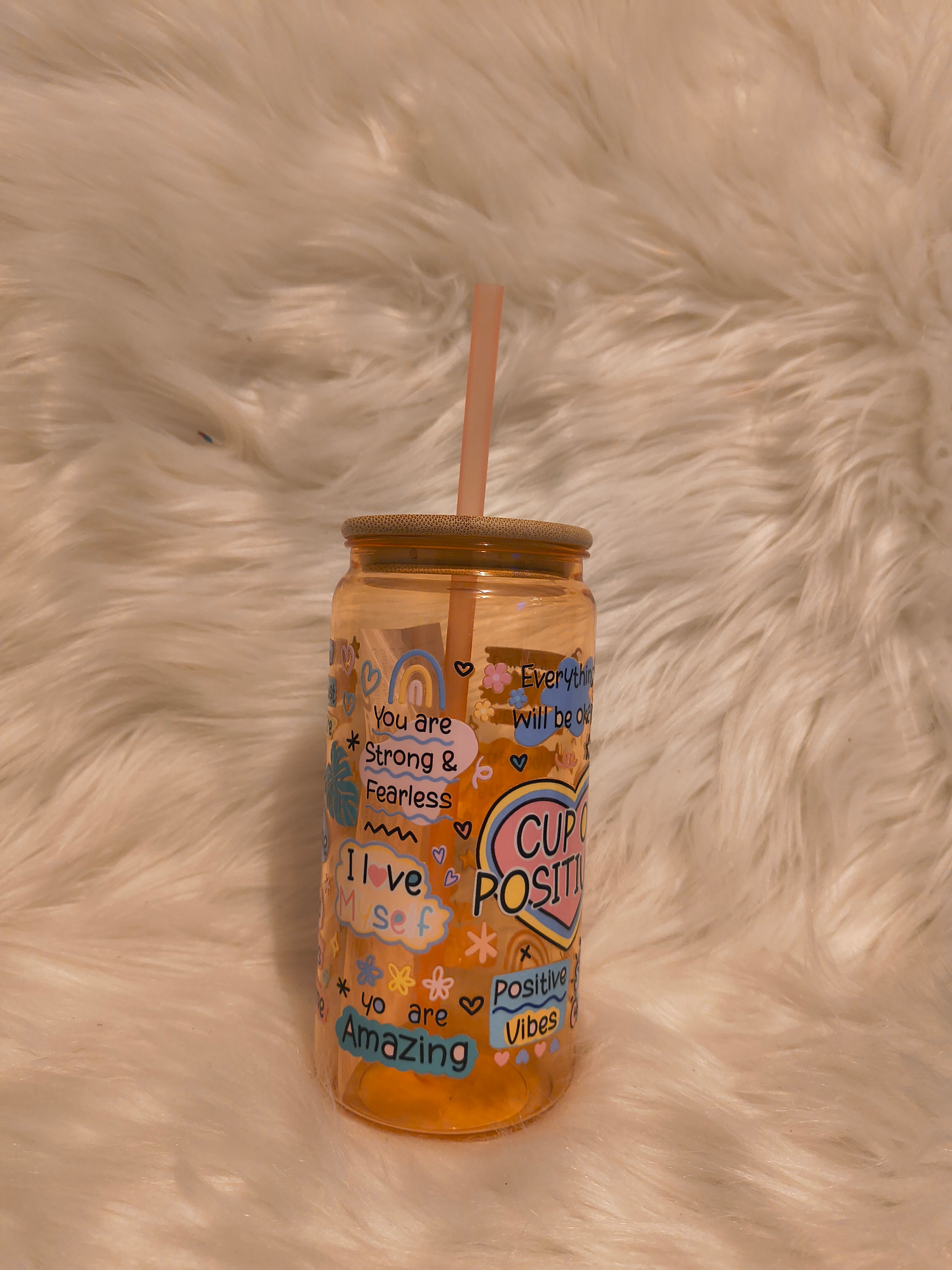 Cup of Positivity- PLASTIC 21oz