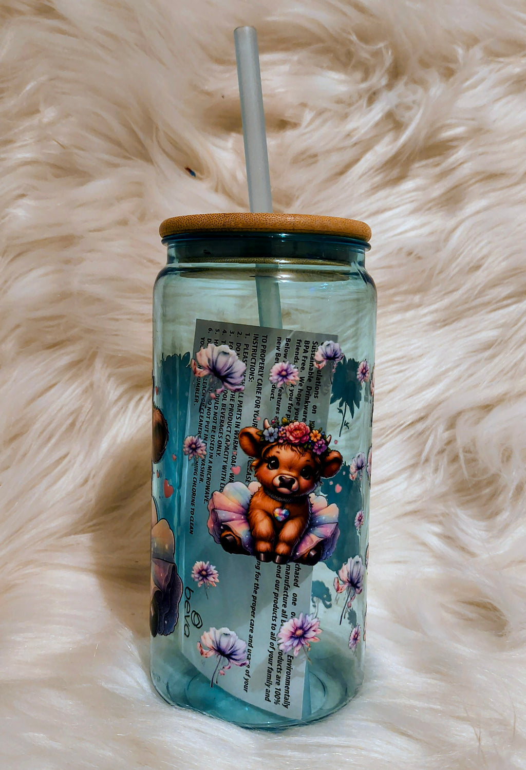 Cow in TuTu- PLASTIC 21oz