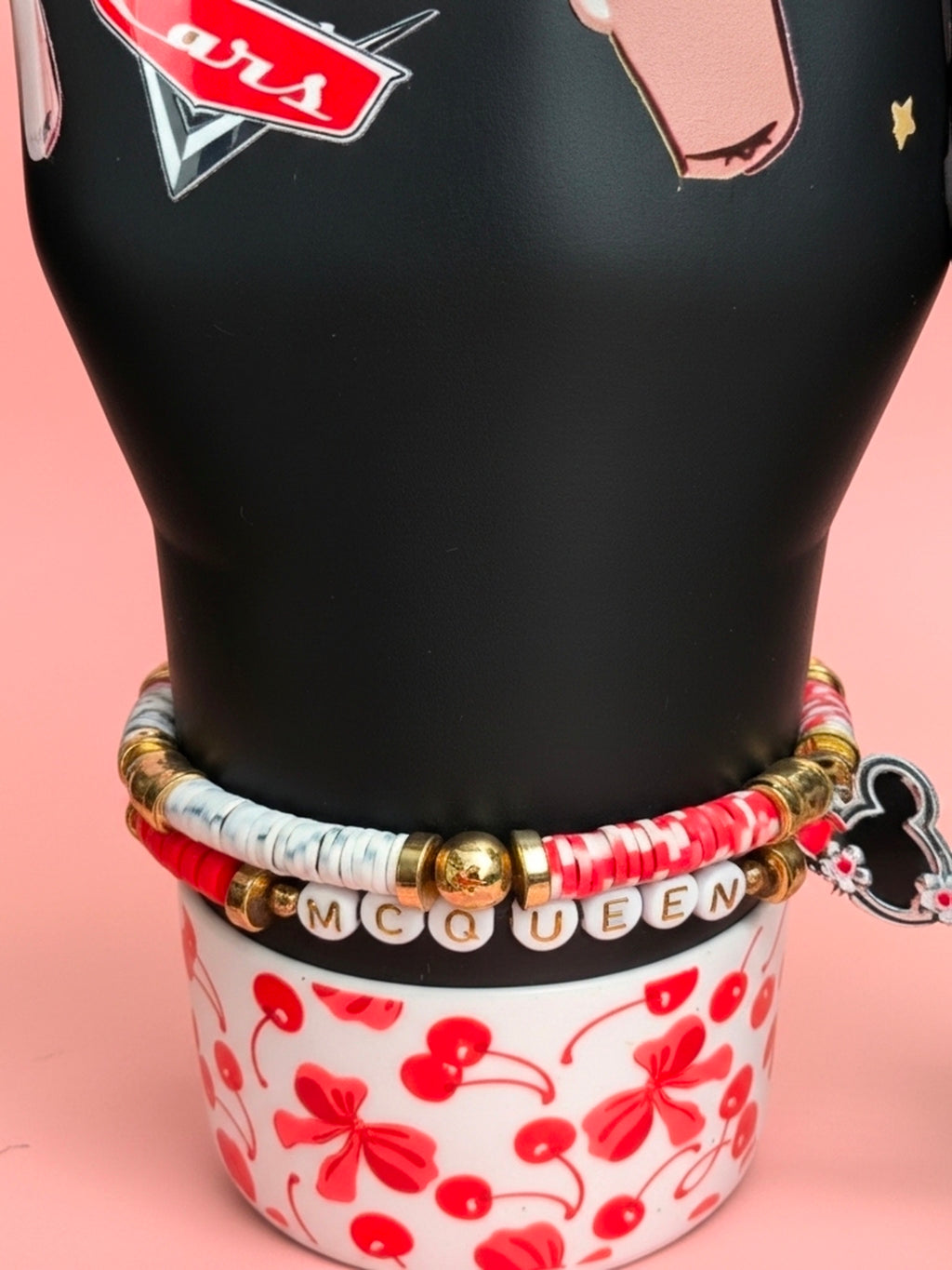 40oz Cars BEDAZZLED tumbler