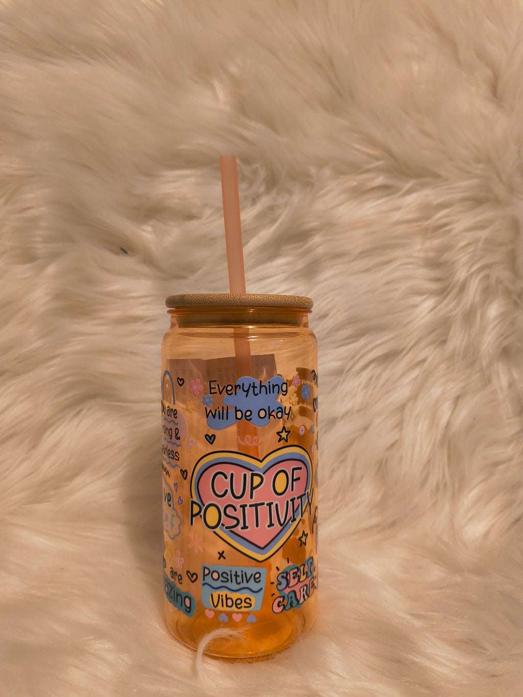 Cup of Positivity- PLASTIC 21oz
