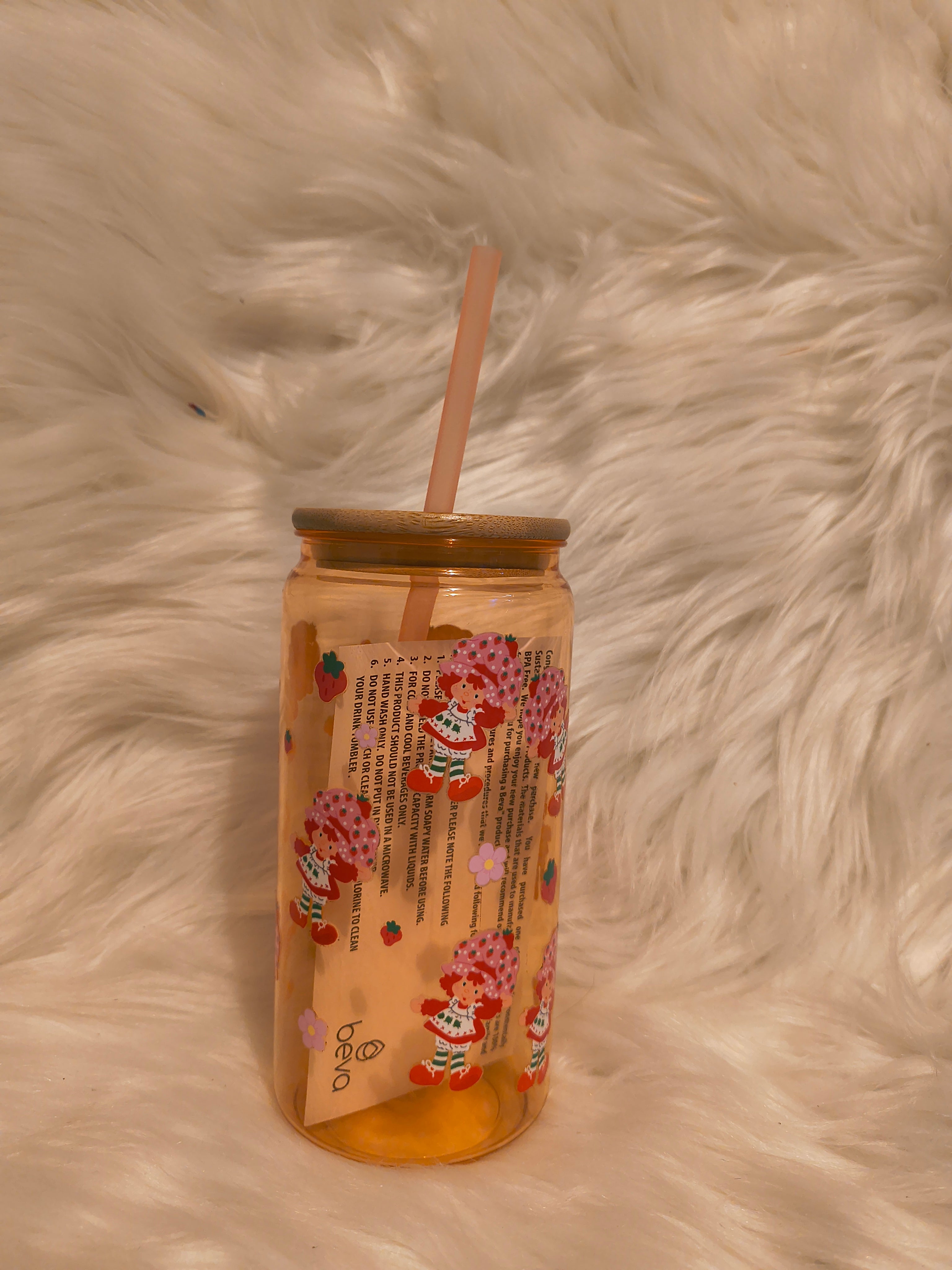 Strawberry shortcake -PLASTIC 21oz
